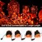 Orange Halloween Lights – 21.63 ft, 100 Count Incandescent String Lights, Brown Wire, Connectable for Indoor & Outdoor Decor (Orange-Brown Wire)